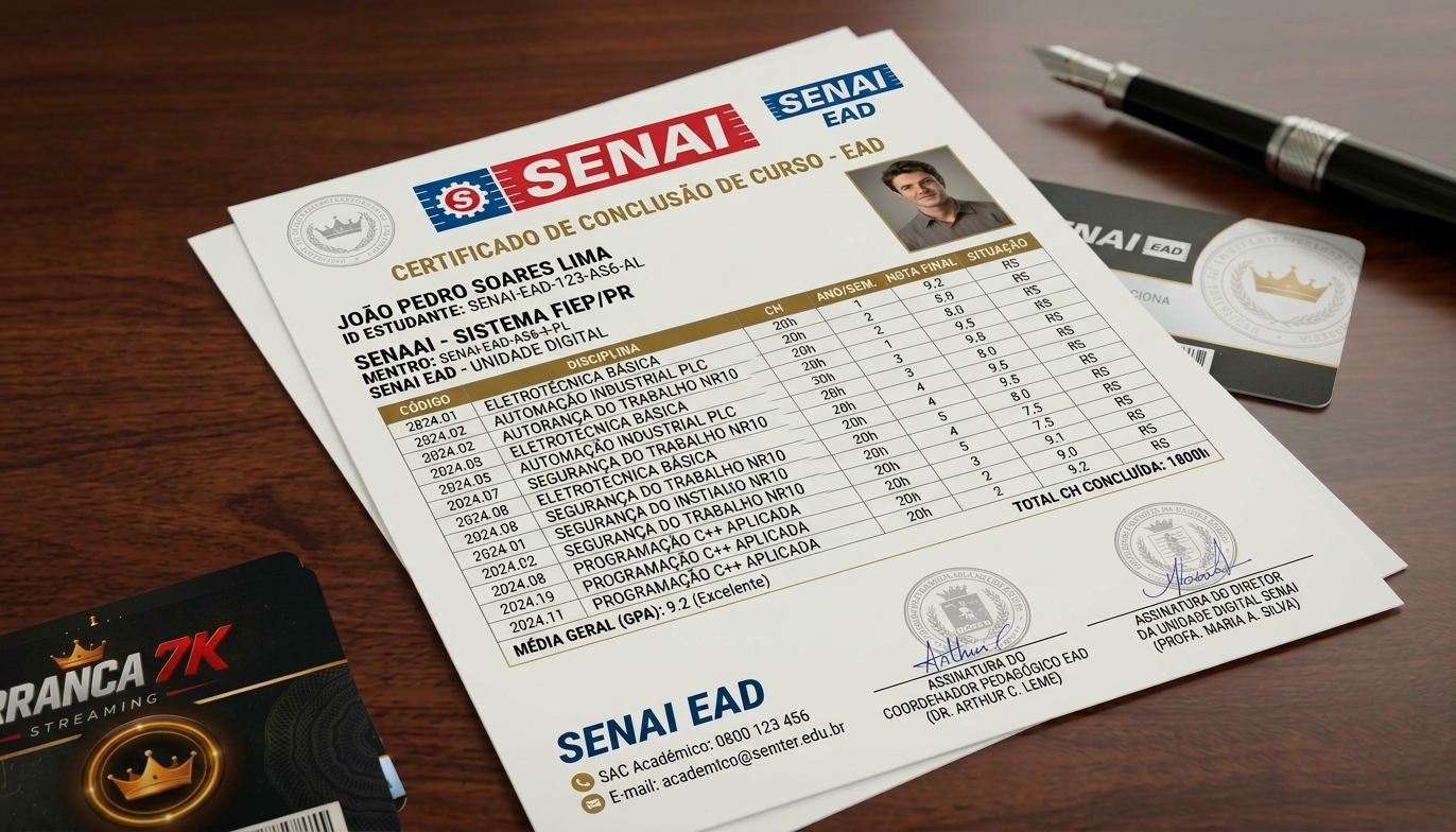 Certificado SENAI (EAD)